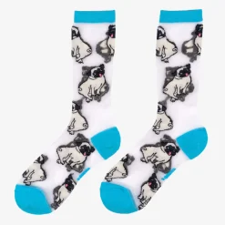 Coucou Suzette Pug Sheer Socks* Sheer Socks