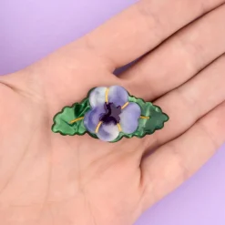 Coucou Suzette Purple Pansy Hair Clip* Hair Clips