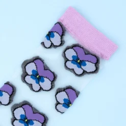 Coucou Suzette Purple Pansy Sheer Socks* Sheer Socks
