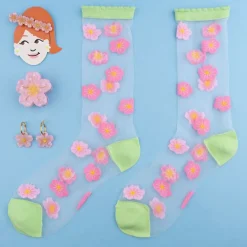 Coucou Suzette Sakura Sheer Socks* Sheer Socks