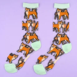 Coucou Suzette Shiba Sheer Socks* Sheer Socks