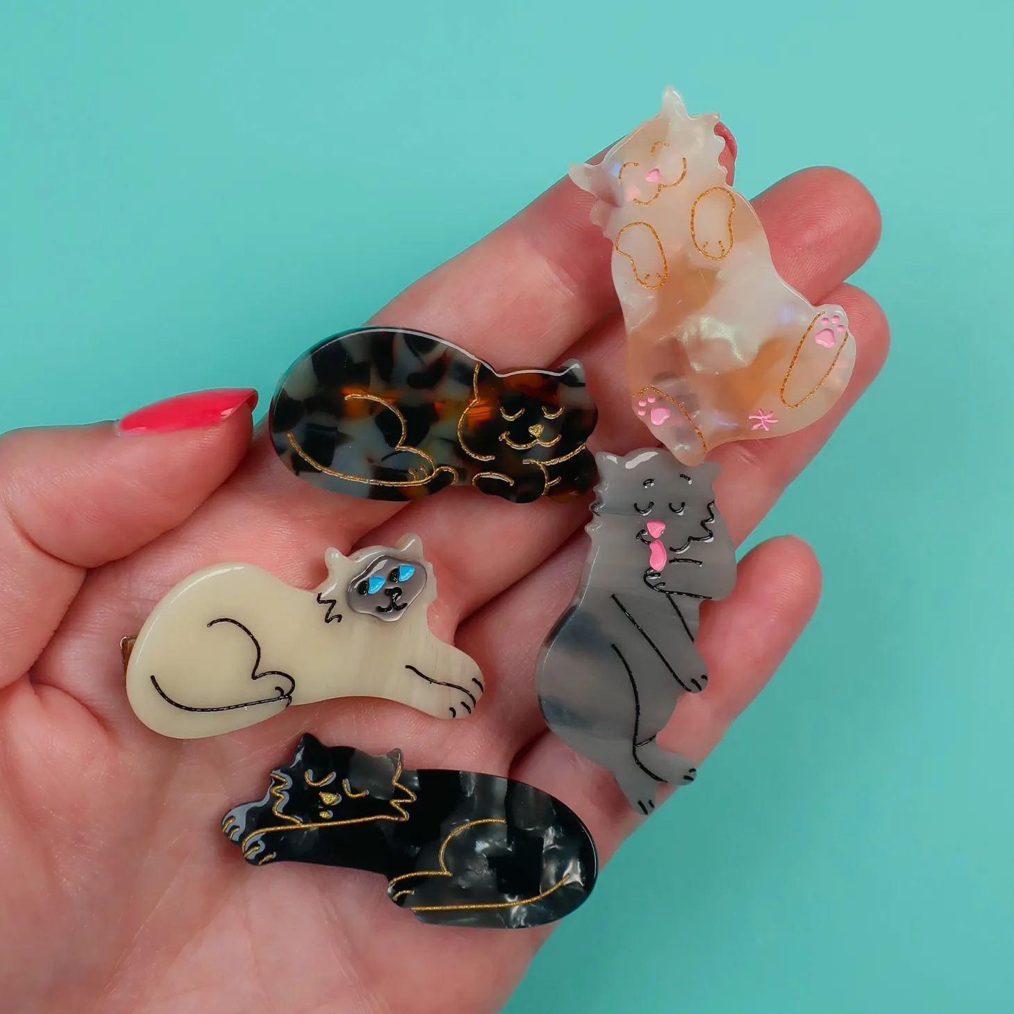 Coucou Suzette Siamese Cat Hair Clip* Hair Clips