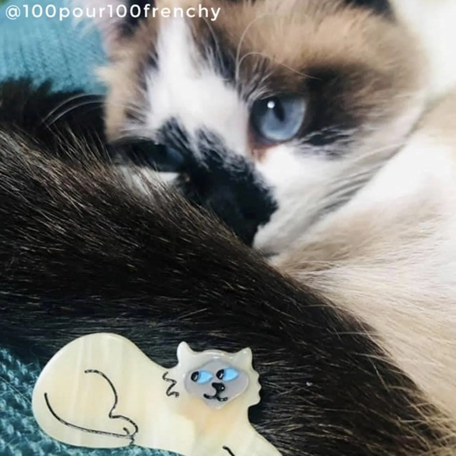 Coucou Suzette Siamese Cat Hair Clip* Hair Clips