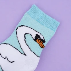 Coucou Suzette Swan Baby Socks* Kids Socks