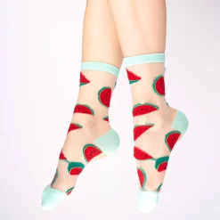 Coucou Suzette Watermelon Sheer Socks* Sheer Socks