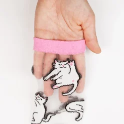 Coucou Suzette White Cat Sheer Socks* Sheer Socks